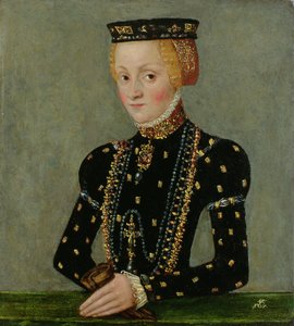ポーランドのカタジナヤギエロンカ、1553-56年頃（銅に油彩）